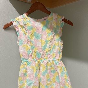 Little Lass Pastel Eyelet Top | Girls Size 10 | Sweet & Stylish